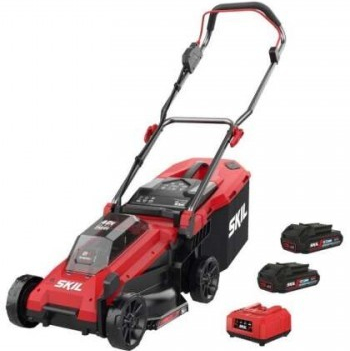 Skil red gm1e0130ba akumulátorová kosačka 34cm 2x2,0 ah 2x20v