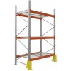 Majster Regál Palettenregale - Grundregal - 300 - 185 - 110 - 2 - 1000 - 1 - wire mesh - protector, Pozinkované/Oranžová