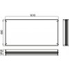 Emco Asis Prestige - Montážny rám pre osvetlené zrkadlovú skriňu 1610 mm, 989705027/29 989700023