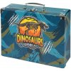 BAAGL Skladací školský kufrík Dinosaurs World s kovaním
