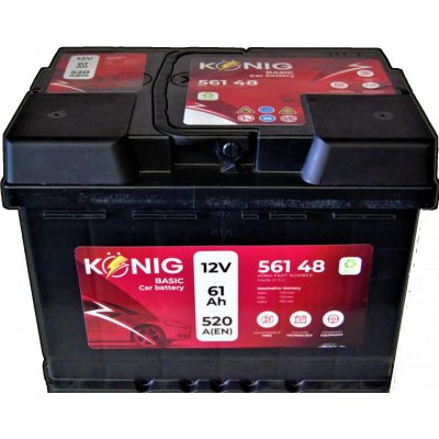 König Basic K56148 12V 61Ah 520A