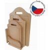Buková doska v stojane, 3 kusy, 42 x 26 x 12 cm