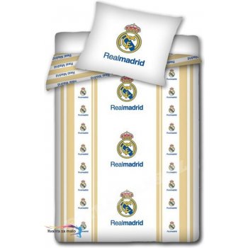 Carbotex Obliečky Real Madrid znaky bavlna 140x200 70x80