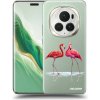 Picasee silikónový prehľadný obal pre Honor Magic6 Pro - Flamingos pár