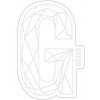 Samolepka Gyeon G Sticker White (100 mm x 65,6 mm)