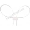 PUTÁ JEDNORAZOVÉ Z PLASTU DOUBLE (70,0 x 1,2 CM) - BIELA