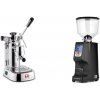 La Pavoni Professional Lusso + Eureka Atom Specialty 65, black