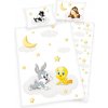 HERDING Obliečky do postieľky Looney Tunes baby Bio Bavlna Bio Bavlna, 100/135, 40/60 cm