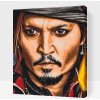 Vymalujsisam.sk Maľovanie podľa čísiel - Johny Depp 3 Veľkosť: 40x50cm, Rám: Na plastovej doske
