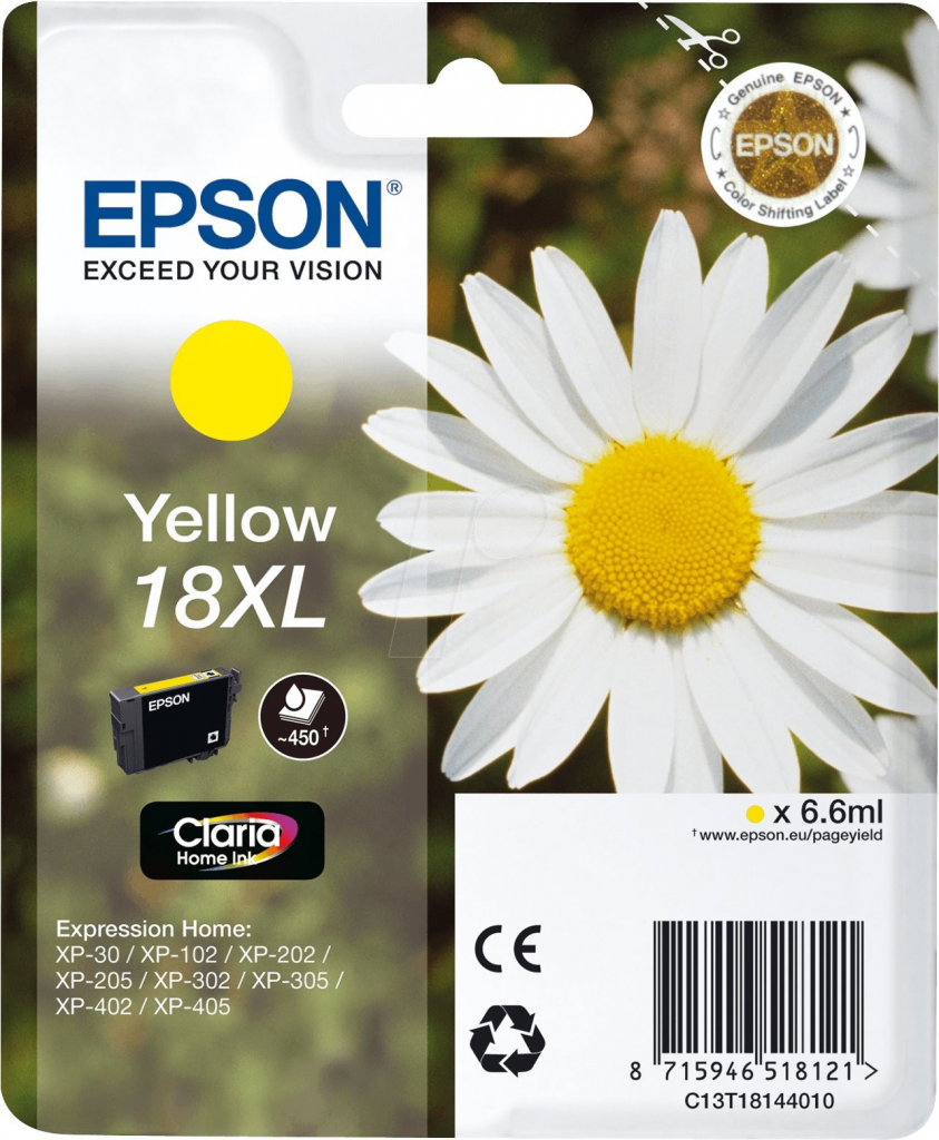 Epson 18XL Yellow - originálny