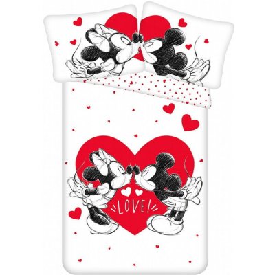 Jerry Fabrics Obliečky Mickey and Minnie Love 05 140x200 70x90 od 24,5 € -  Heureka.sk