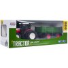 RC traktor s odpojiteľným zeleným prívesom 1:24