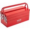 VEVOR Skrzynka Narzędziowa 4 Tace+1 Podstawa 45,72x20x21,5CM Czerwona