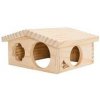 PetBuddy roubenka malá, přírodní domek, 20 x 17 x 11 cm, borové dřevo 1 ks