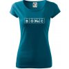 Borec - Periodická tabuľka - Dámske tričko Pure - L ( Petrolejová )