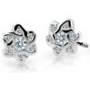 Cutie Jewellery Detské náušnice z bieleho zlata C2149-30-X-2 biela