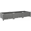 Kvetináč plast sivý VidaXL 120 cm x 40 cm x 23 cm