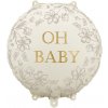 Balón fóliový - Oh Baby 35cm x 35cm (Pastelový fóliový balón „Oh Baby“ (35 × 35 cm) – skvelý doplnok na baby shower, uvítanie bábätka alebo oslavu narodenia.)