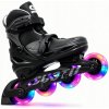 Regulowane 4w1 łyżworolki rolki łyżwy świecące buty ABEC-7 rozmiar 32-36