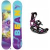 Beany Meadow dívčí snowboard + Raven FT360 black/fuchsia vázání - 130 cm + M (EU 39-42)