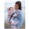 Kinder Hop Rastúce ergonomické nosítko Multi Grow Little Herringbone Pastel Rose 100% bavlna, žakár