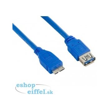 4World 08968 USB 3.0 AF-Micro BM, 0.5m, modrý