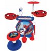 Lexibook Detské bicie Spider man Set elektrických bubnov so sedátkom