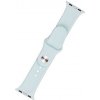 Set silikonových řemínků FIXED Silicone Strap pro Apple Watch 42/44/45/46/49mm, světle tyrkysový FIXSST-434-LGTU