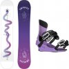 Gravity Sirene White 24/25 dámský snowboard + Gravity Fenix levander vázání - 148 cm + M (EU 39,5-41,5)