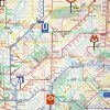 Dekoračná látka s mapou metra 1 m
