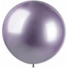Svet balonku Guľatý chrómový balónik SHINY fialový 80 cm