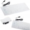 Verk 06179_B Flexibilní silikonová klávesnice k PC bílá