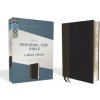 Niv, Personal Size Bible, Large Print, Leathersoft, Black, Red Letter Edition, Comfort Print