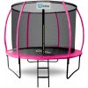 INLEA ULTIMATE Jump Trampolína 250 cm s vnútornou ochrannou sieťou - ružová