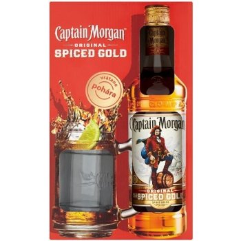 Captain Morgan Spiced Gold 35% 0,7 l (darčekové balenie 1 pohár)