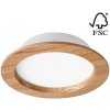 Lamkur | LED Podhľadové svietidlo WOODY SPOT LED/16,5W/230V 4000K dub ø 18,5 cm | LA51819