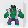 Vymalujsisam.sk Maľovanie podľa čísiel - Hulk 2 Veľkosť: 30x40cm, Rám: Bez rámu, iba zrolované plátno