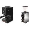 Gaggia Classic UP, black + Stone Espresso Pebble, chrome