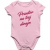 Detské body s vlastnou potlačou | Personalizované body pre bábätko Farba Baby Body: Bledoružová, Veľkosť - Baby Body: 12/18M - (75/81)