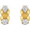 Amawell Náušnice zo žltého a bieleho zlata - Nathalie 2000047230000