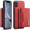 DG.MING 2 v 1 kryt s odnímateľnou magnetickou peňaženkou pre iPhone X / XS - červený - možnosť vrátiť tovar ZADARMO do 30tich dní