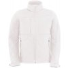 B&C | Hooded Softshell /men, Pánska 3-vrstvová softshellová bunda s kapucňou, biela, S