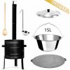 Perfect Home PL-Set-61 DELUXE Kotlíková súprava 15L, 6ks – kotlina/kotlík/pokrievka/varecha/naberačka/platňa