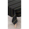 Impol Trade Obrus PVC 2009A reliéfny ornamenty v pruhoch so zlatým lemovaním návin 20 m x 140 cm