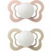 BIBS Couture ortodontické cumlíky 2ks - Blush Nočný / Vanilla Nočný Veľkosť: +6M