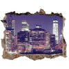 Fototapeta díra na zeď New york v noci 95x64 cm