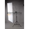 Odrazová doska, odrazový panel 60x120cm 2 v 1 bielo / strieborný