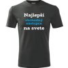 Grafitové tričko najlepší obchodný zástupca na svete - darček pre obchodného zástupcu M