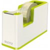 Dispenzor s páskou Leitz WOW biely/metalický zelený - 1 kus - 1 KS - Leitz - - metalická zelená LEITZ