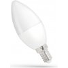 LED žiarovka svieca E14 230V 6W studená biela, stmievateľná, SPECTRUM WOJ14383